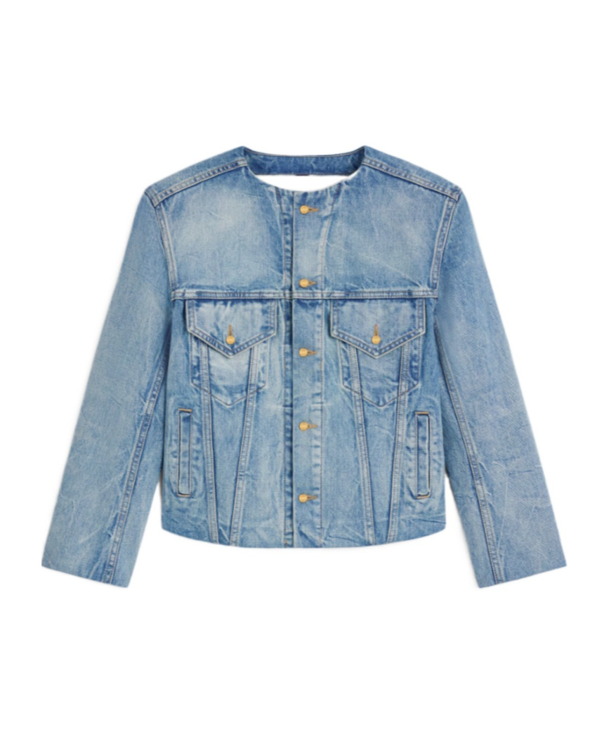 Celine Jacket In Denim In Blue