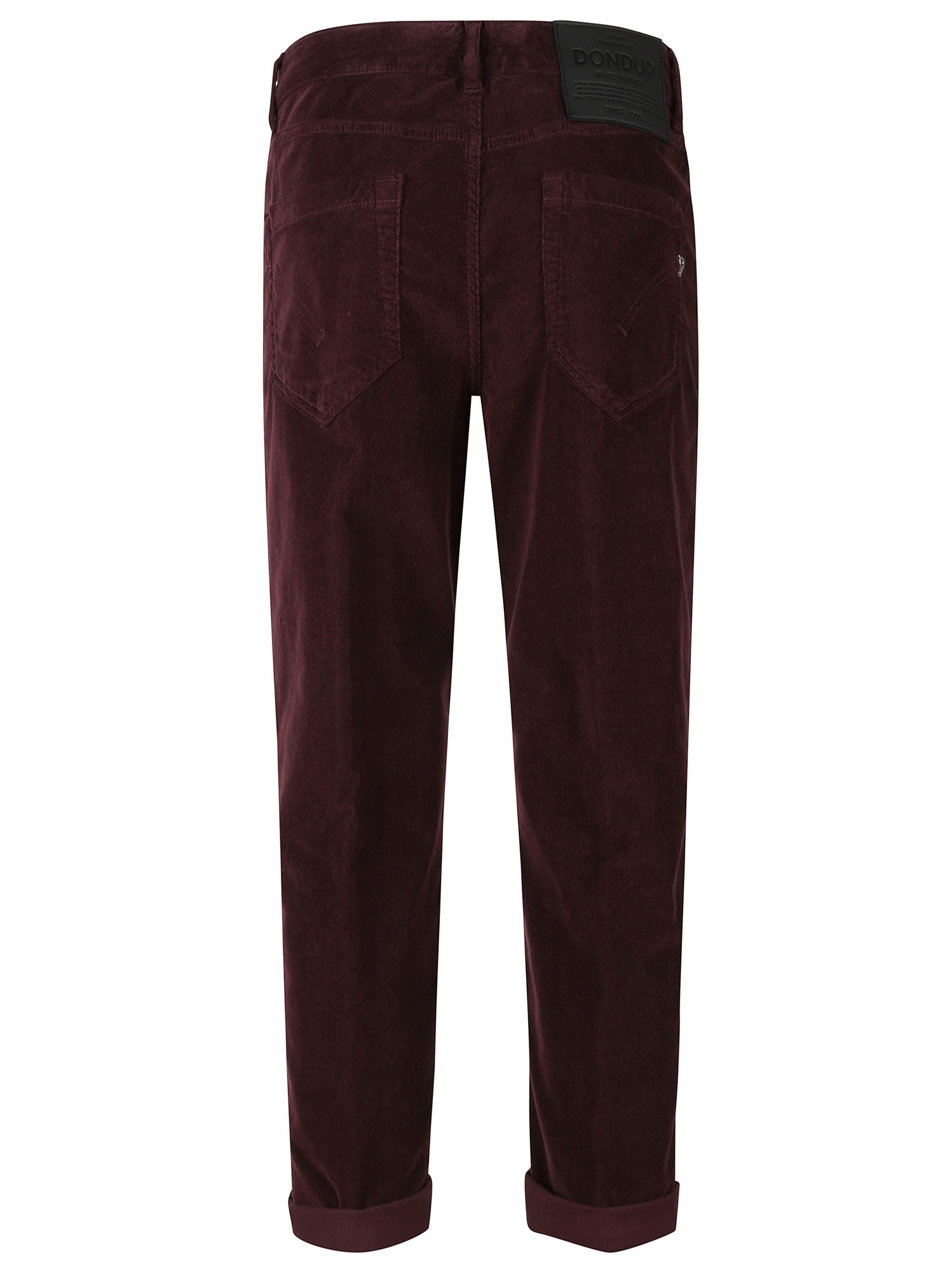 Dondup Corduroy Trousers In Burgundy