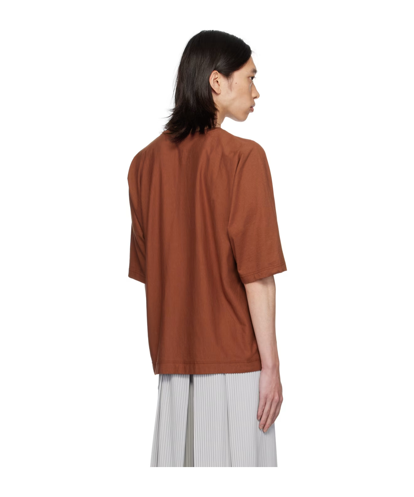 Issey Miyake Brown Release-t 1 T-shirt In Brown