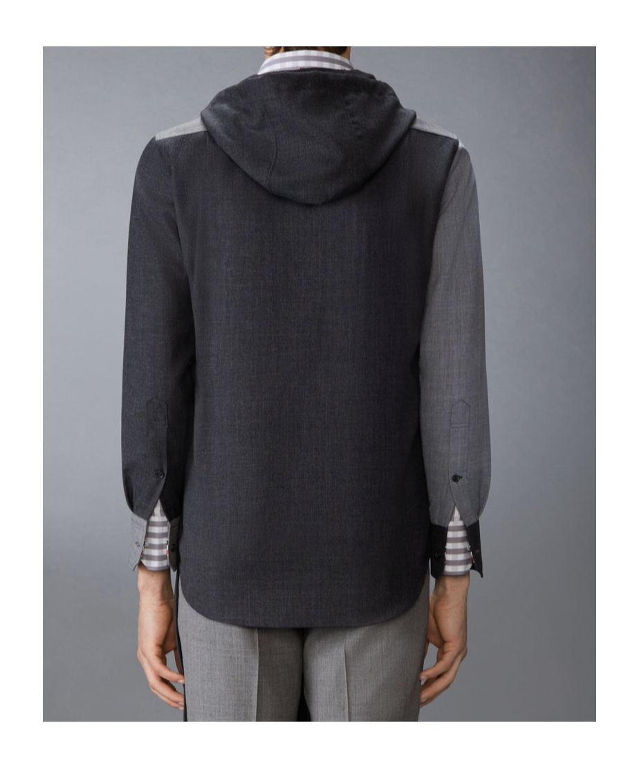 Thom Browne Hooded Shirt Jacket
