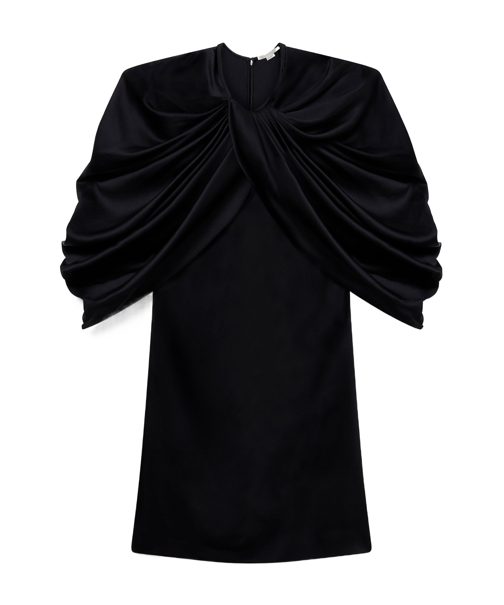 Stella Mccartney Stella Mc Cartney Mini Dress With Petal Sleeves In Black