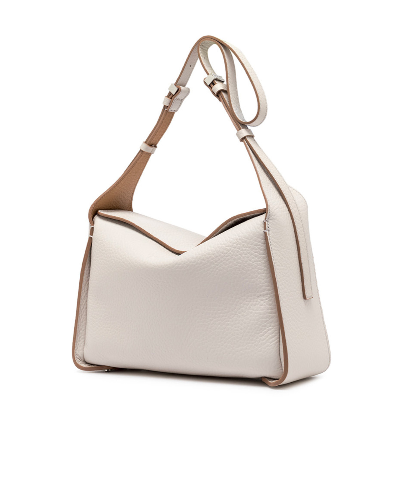 Gianni Chiarini Square Shoulder Bag In White