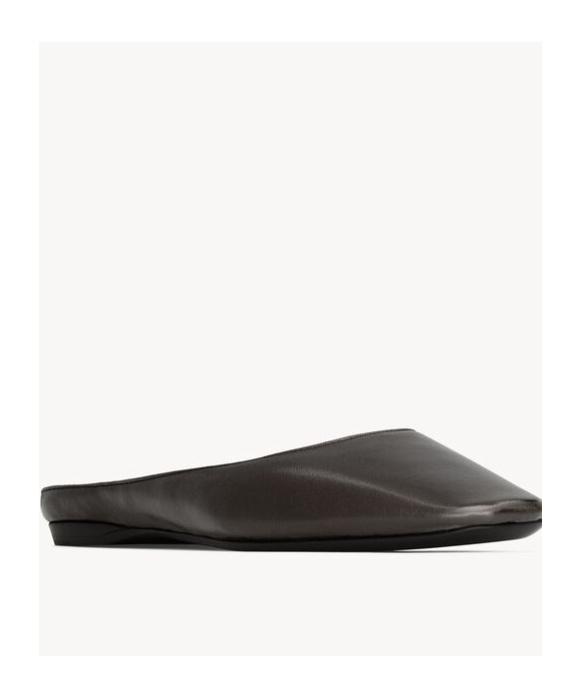Saint Laurent Lido Slip-ons In Smooth Leather In Eagle Palm