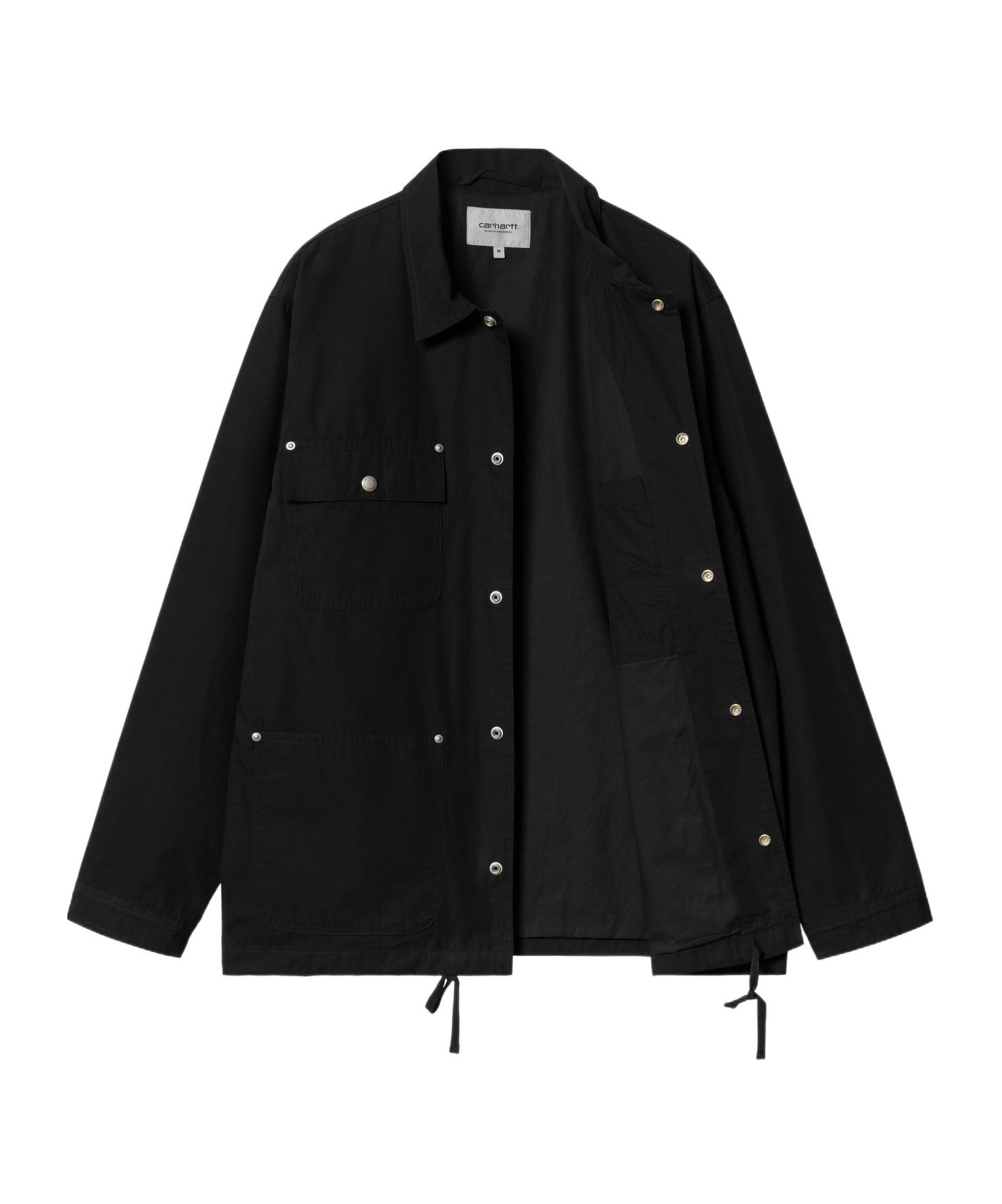 Carhartt Work In Progress Flint Corduroy Button-up Shirt In Black