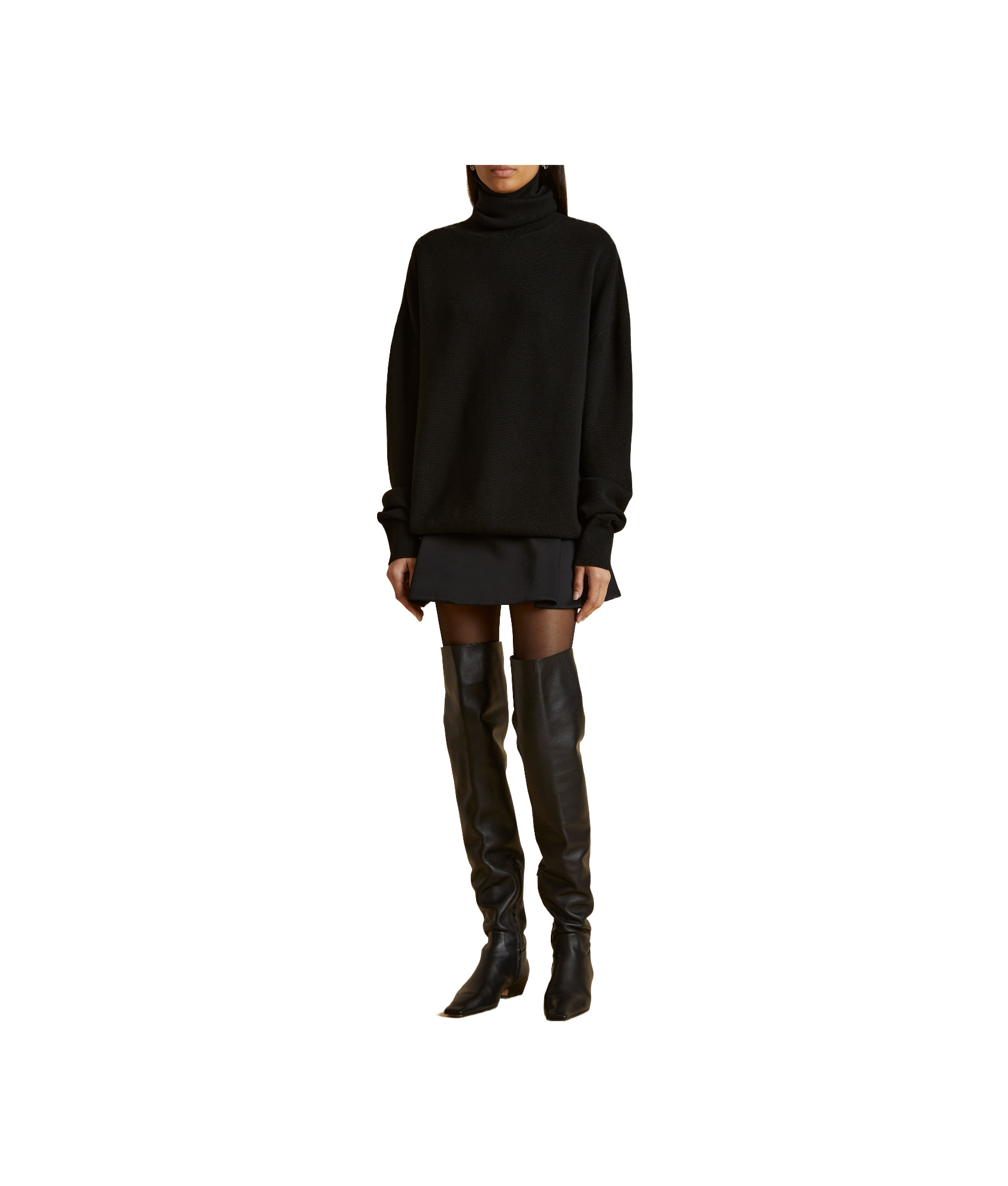 Khaite A-shaped Skirt In Black