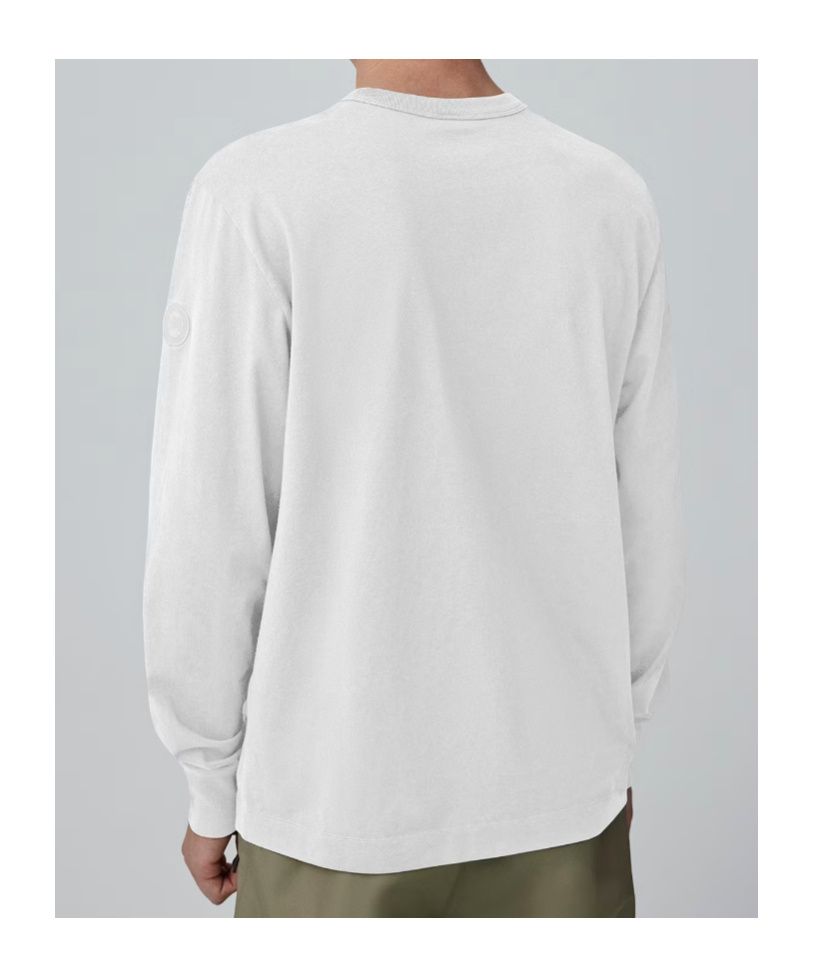 Canada Goose Gladstone Long Sleeve T-shirt In White