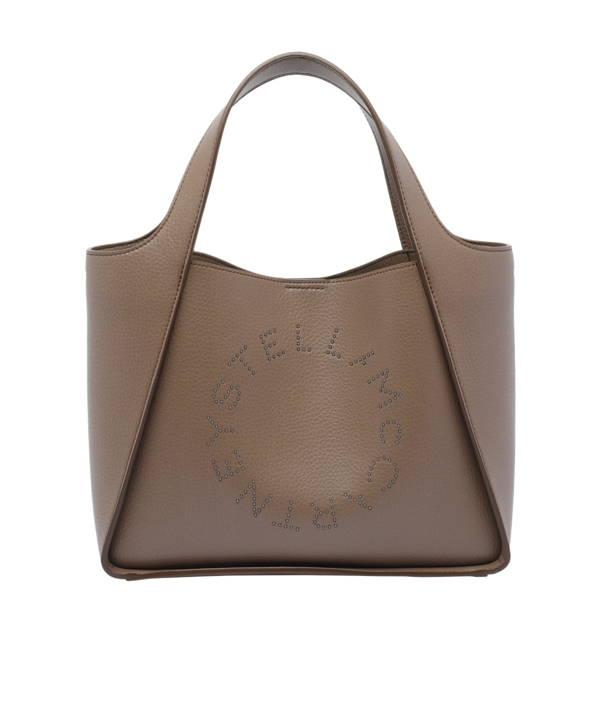 Stella Mccartney Double Handle Shoulder Bag In Brown