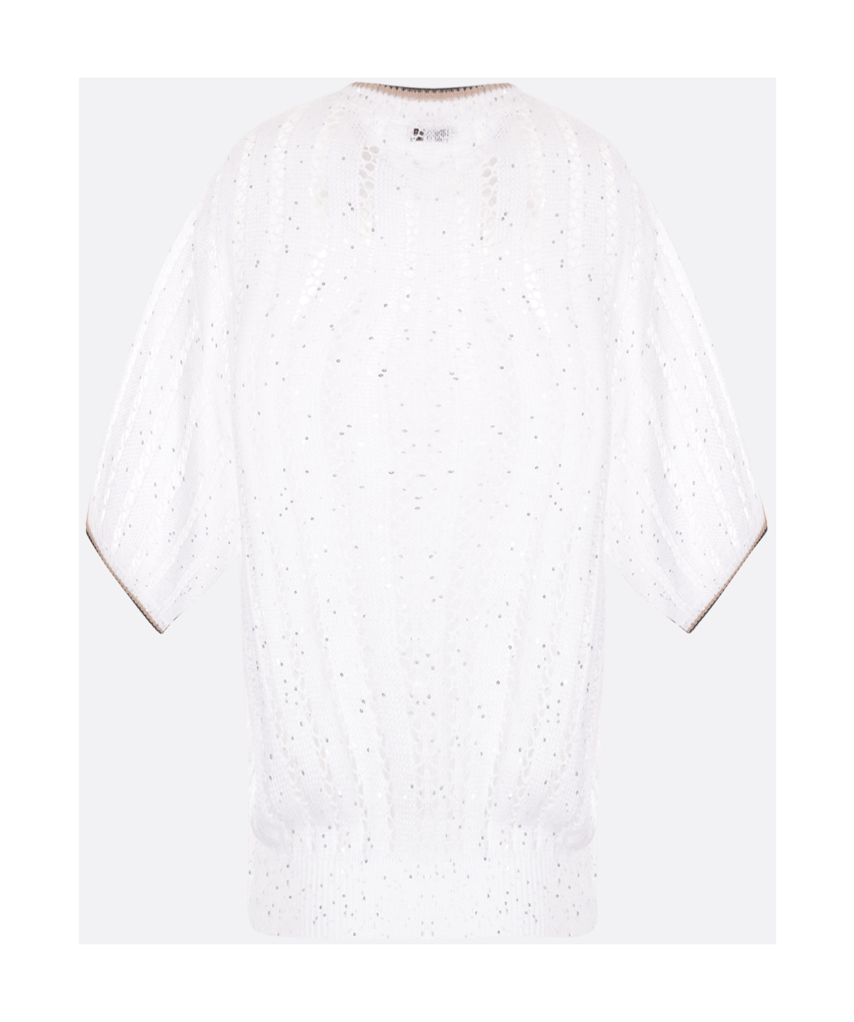 Shop Brunello Cucinelli Ribbed Sweater In White