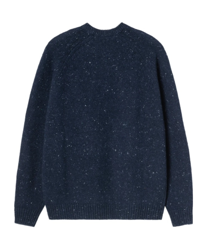 Carhartt Wip Anglistic Crewneck Knitted Jumper In Blue