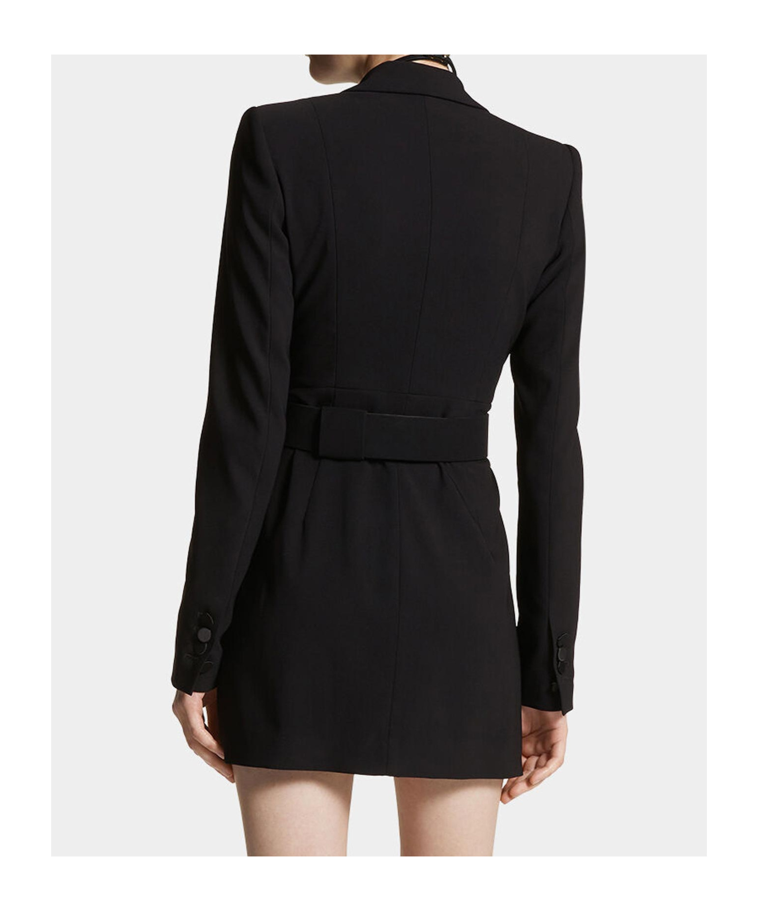 Dsquared2 Double-breasted Mini Dress In Black