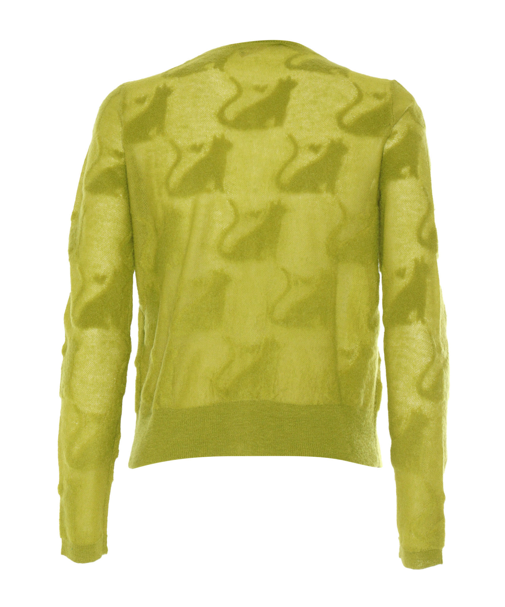 Max Mara Alvaro Lime Green Cardigan In Green