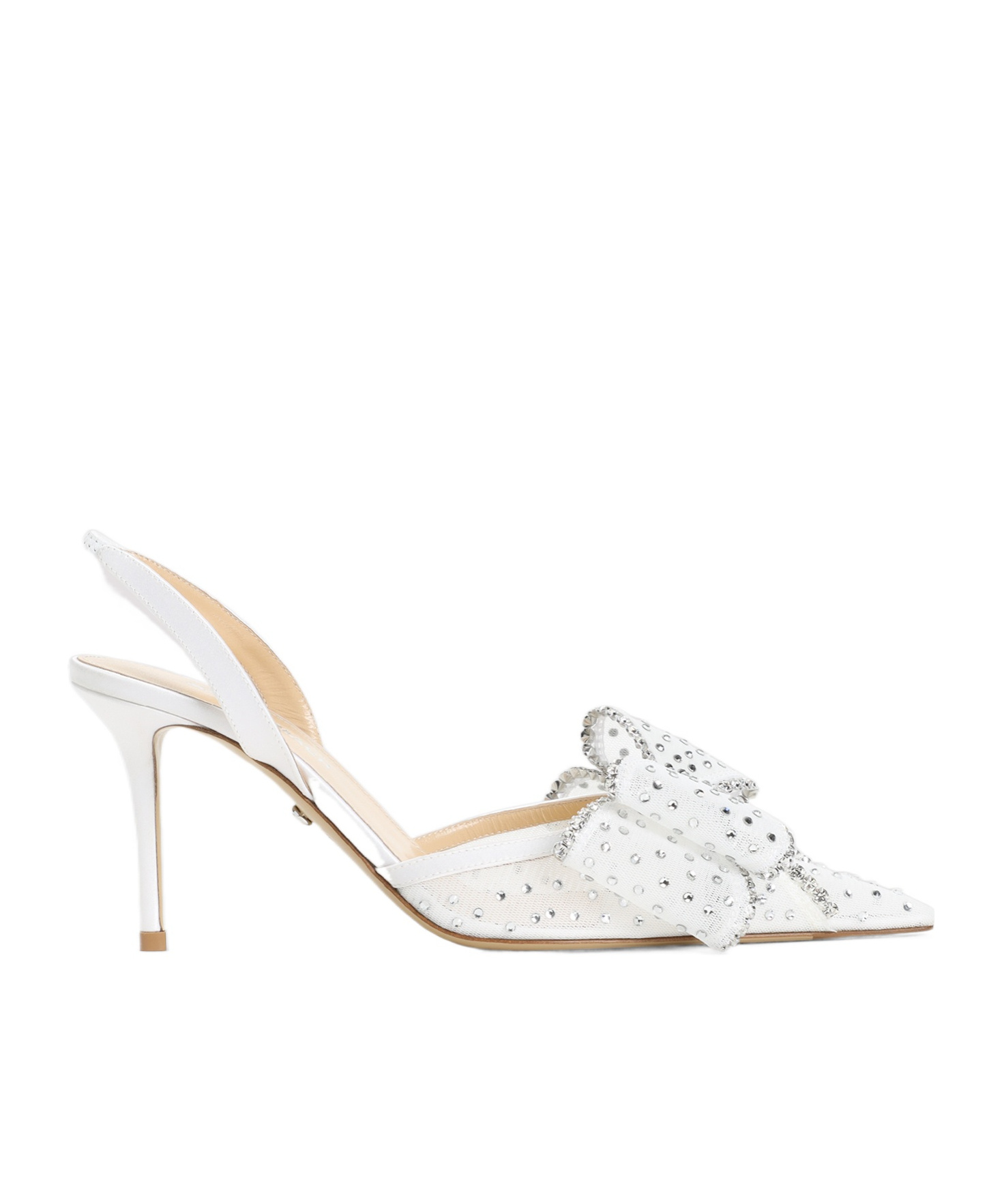Machmach Pointed High-heeled Sandals In White
