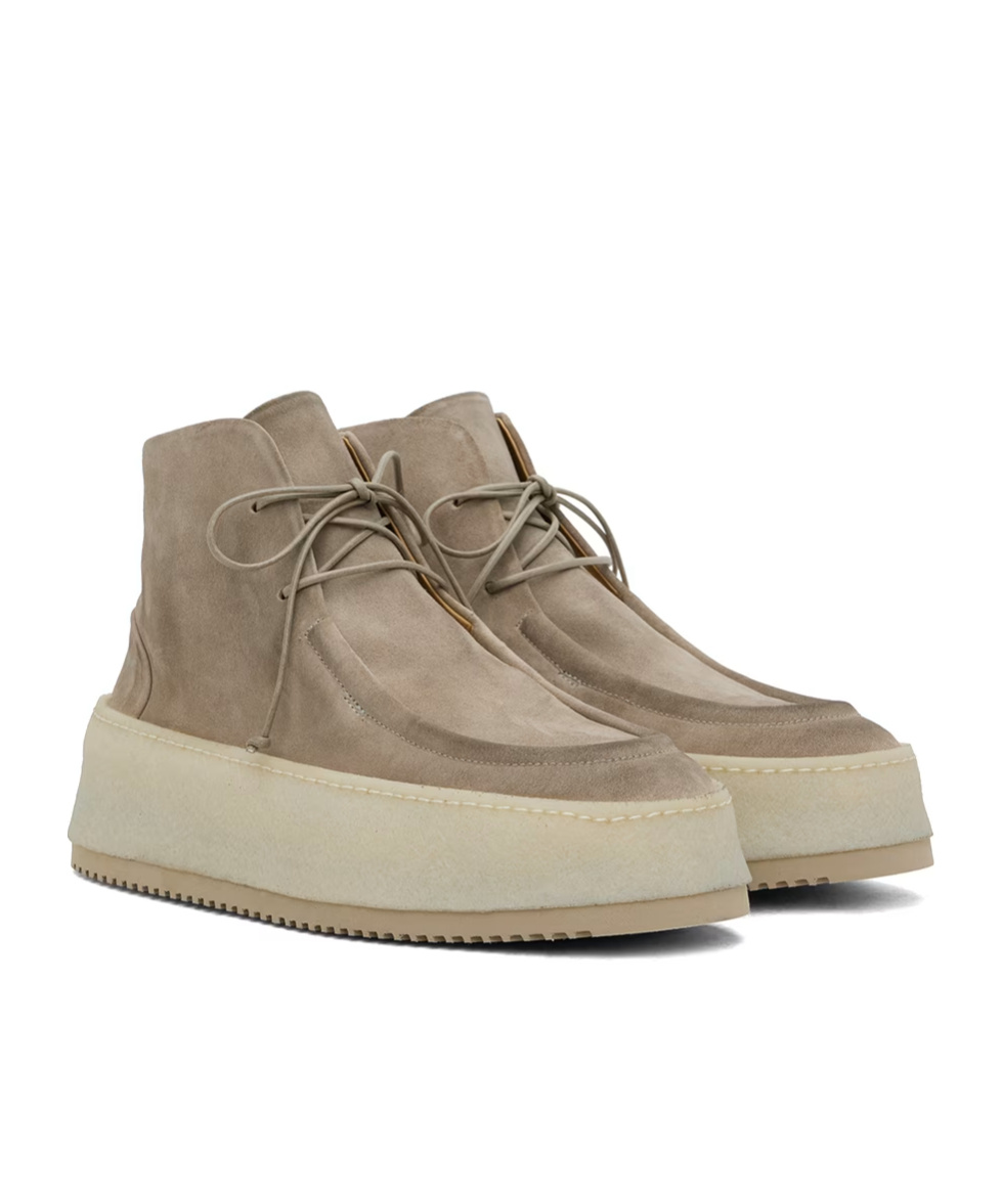 Marsèll Front Lacing Ankle Boots In Nude