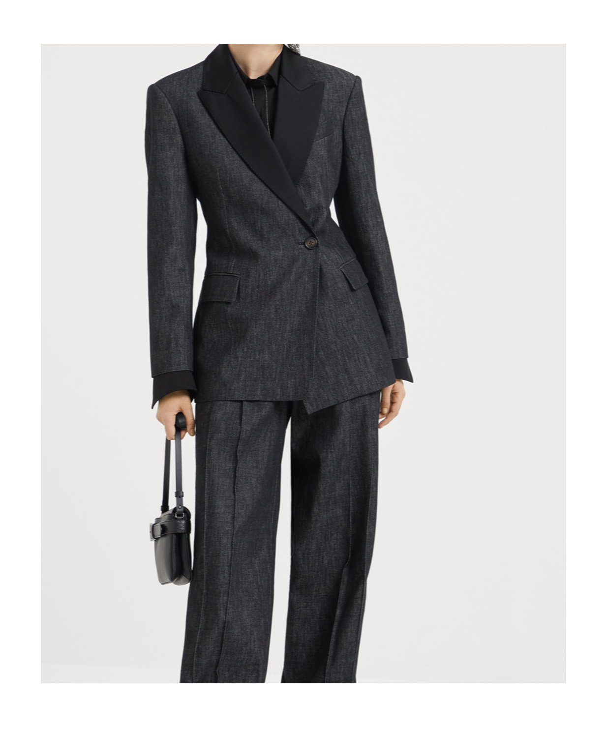 Brunello Cucinelli Long Sleeve Jacket In Black
