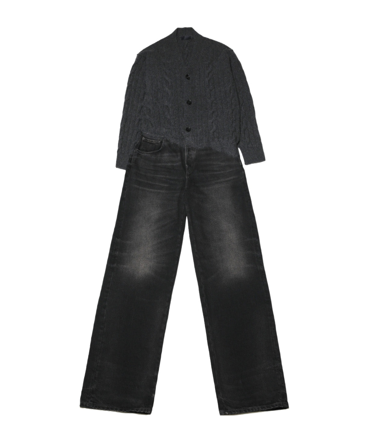 Haikure Janice Buttoned Jumpsuit In Vintage Black