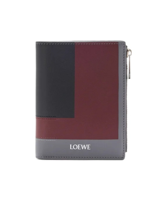 Loewe Slim Compact Wallet In Black