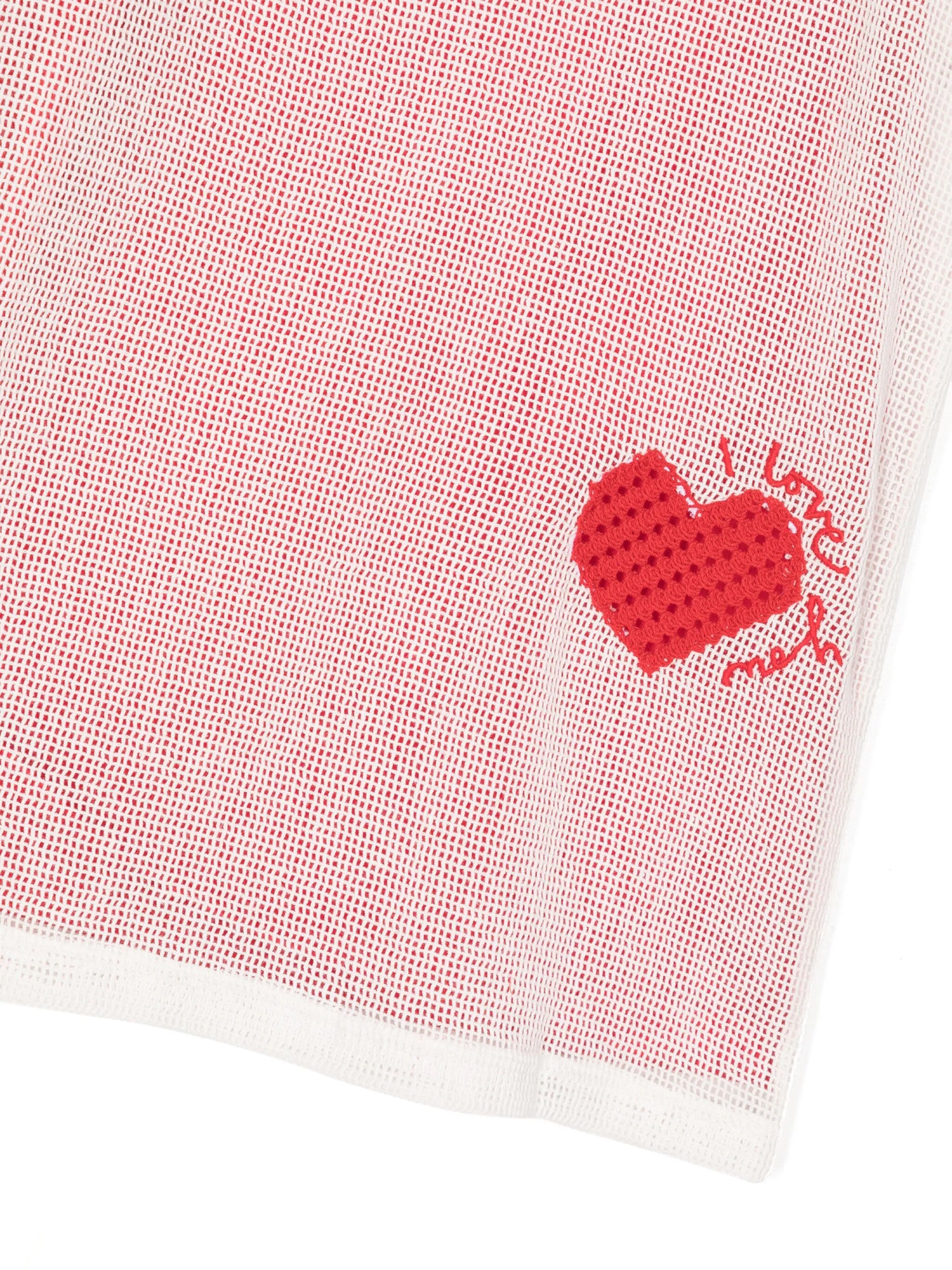 Stella Mccartney Heart-embroidered Layered Dress In Pink