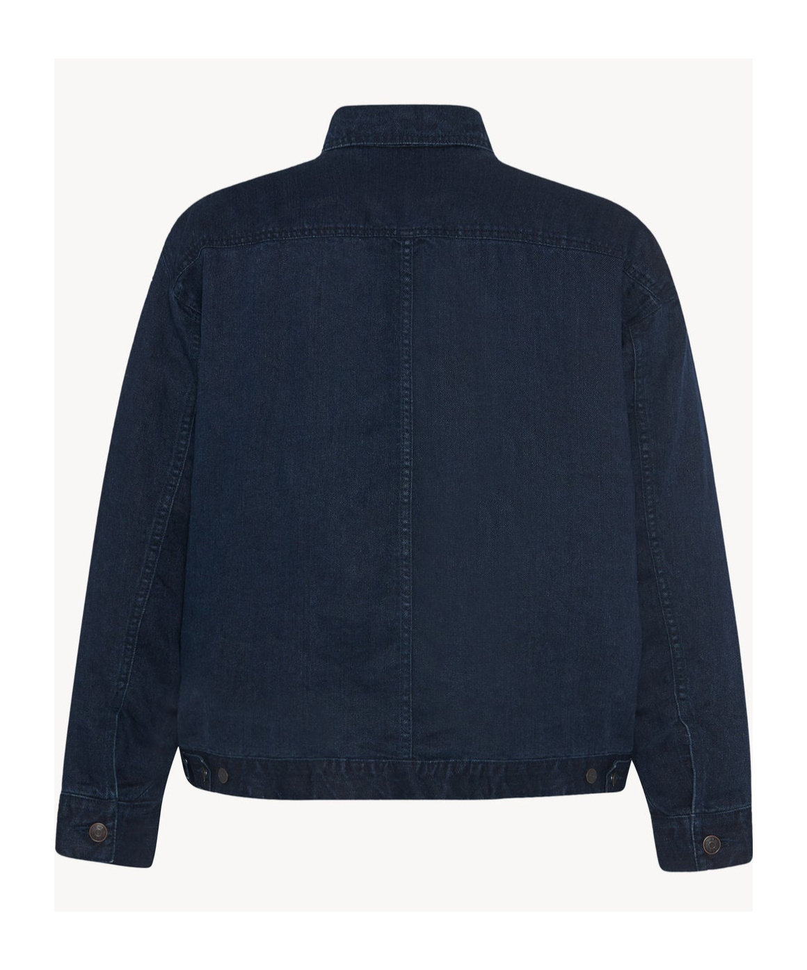 The Row Seb Long-sleeved Denim Jacket In Black