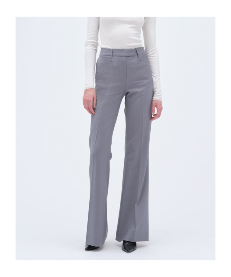 Remain Birger Christensen Mariel Flared Trousers In Gray