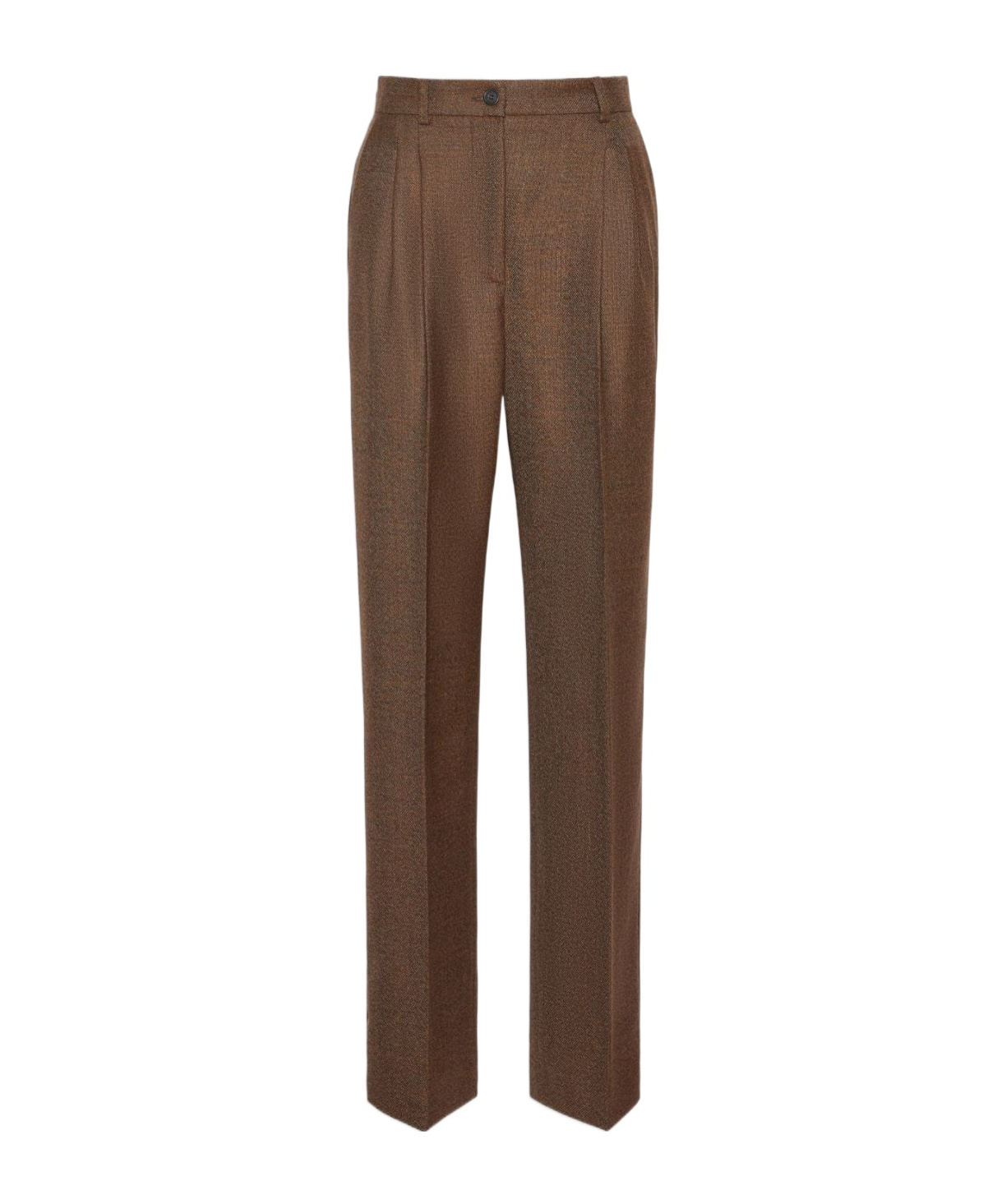 Weekend Max Mara Wool Carrot Trouser In Brown