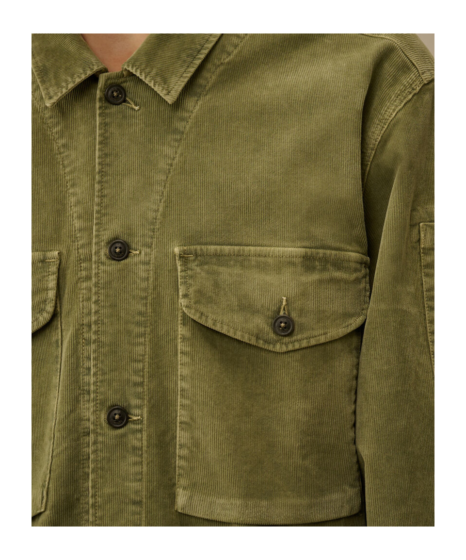 C.p. Company Wool Overshirt Shirt And Blouse Multicolor In Green