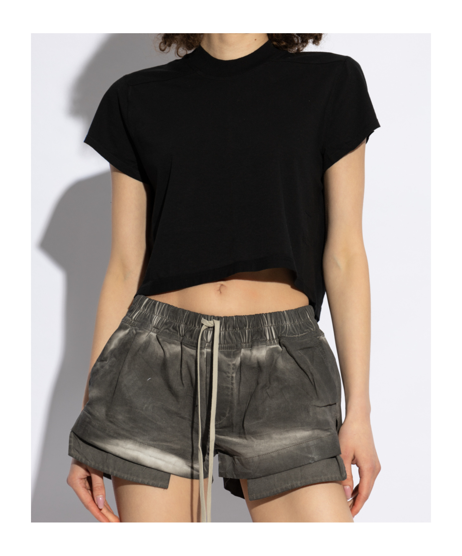 Rick Owens Drkshdw Short-sleeved T-shirt In Black