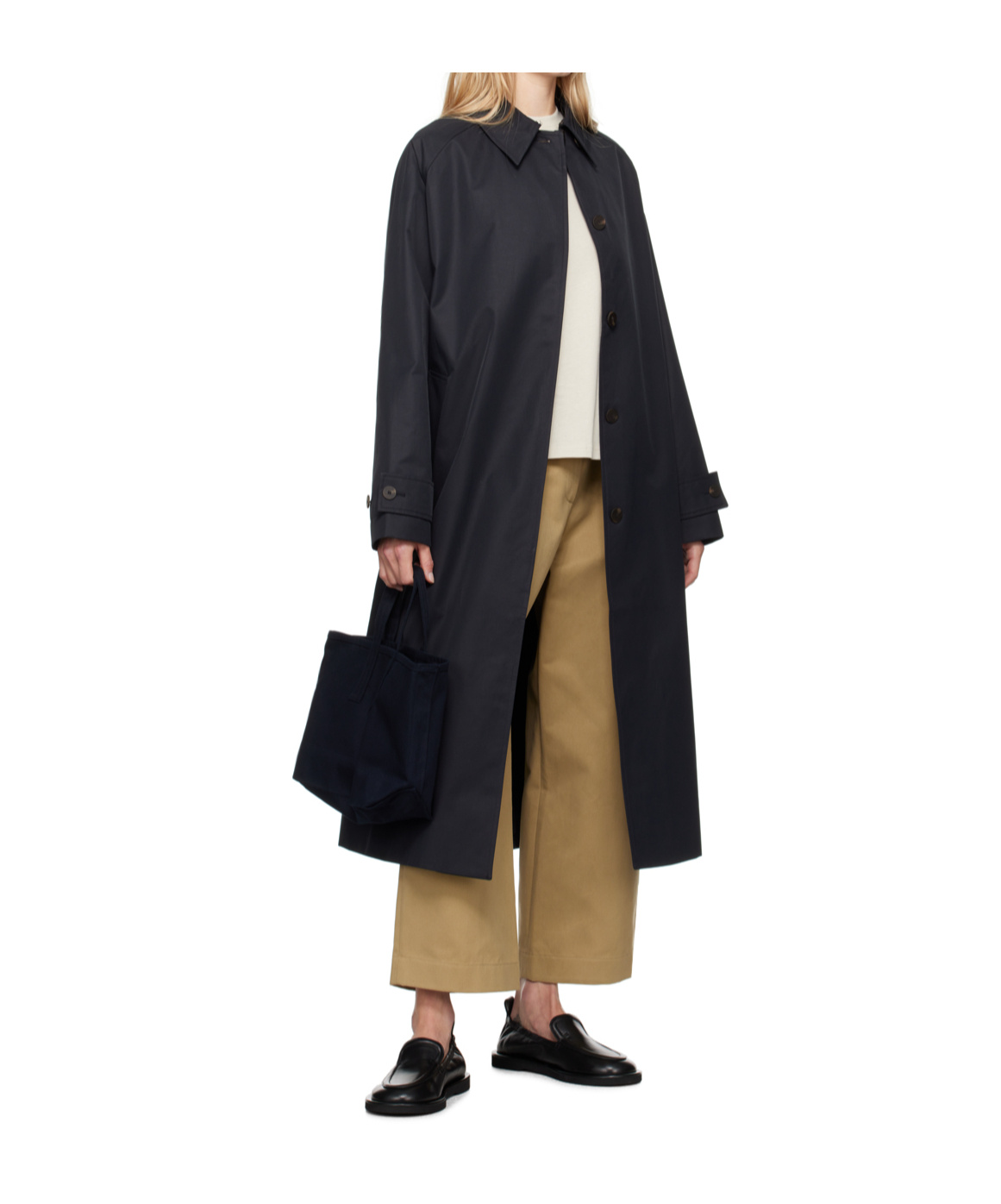 Studio Nicholson Double-handled Canvas Tote Bag In Blue