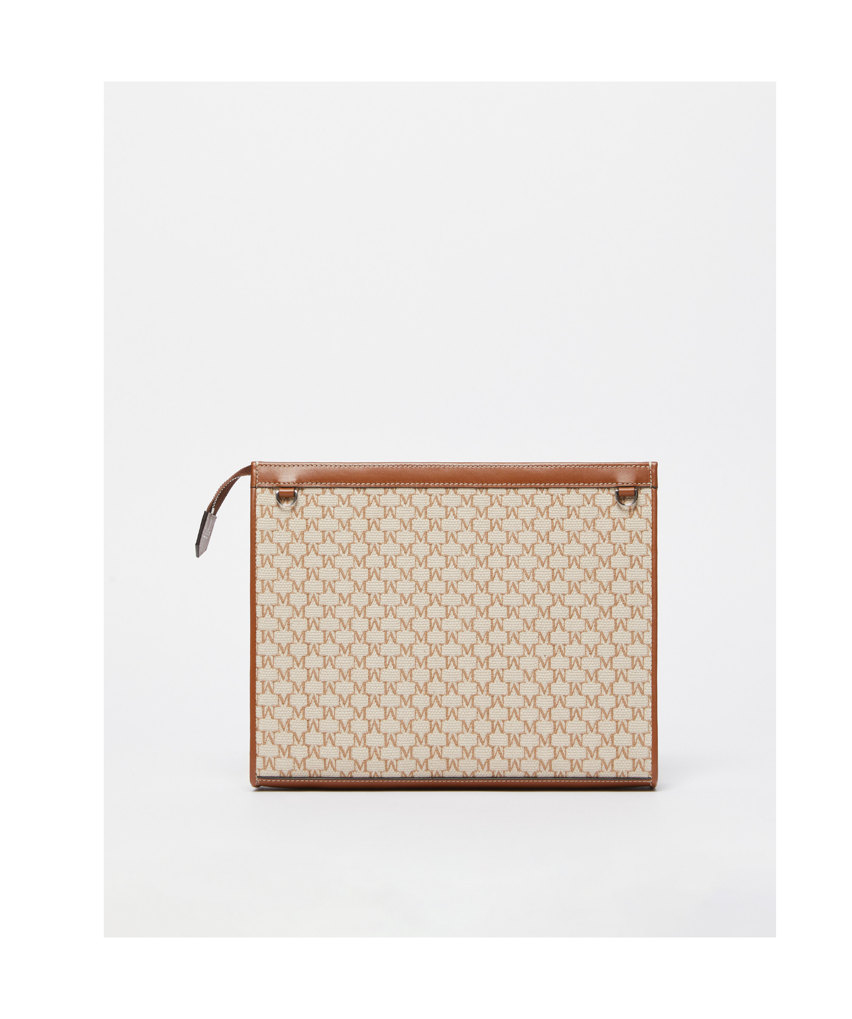 Max Mara Chain Clutch In Nude
