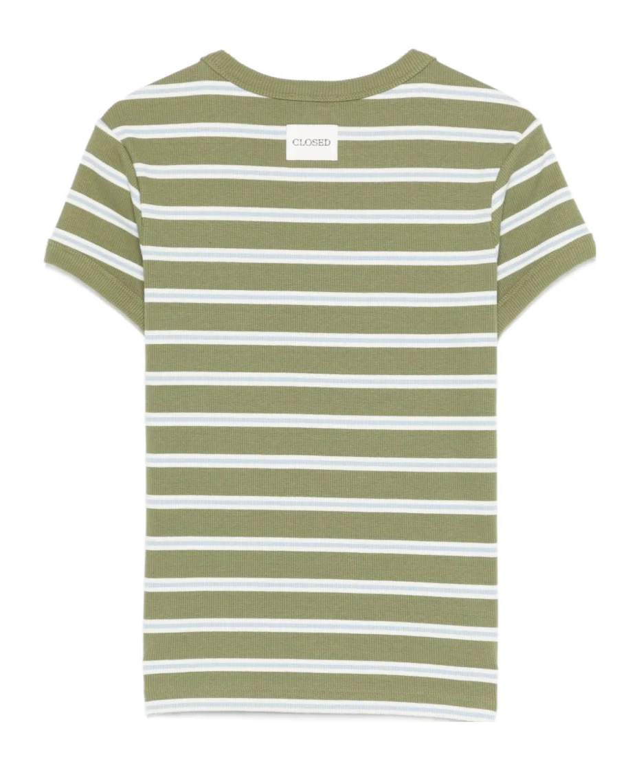 Closed Striped T-shirt In Green