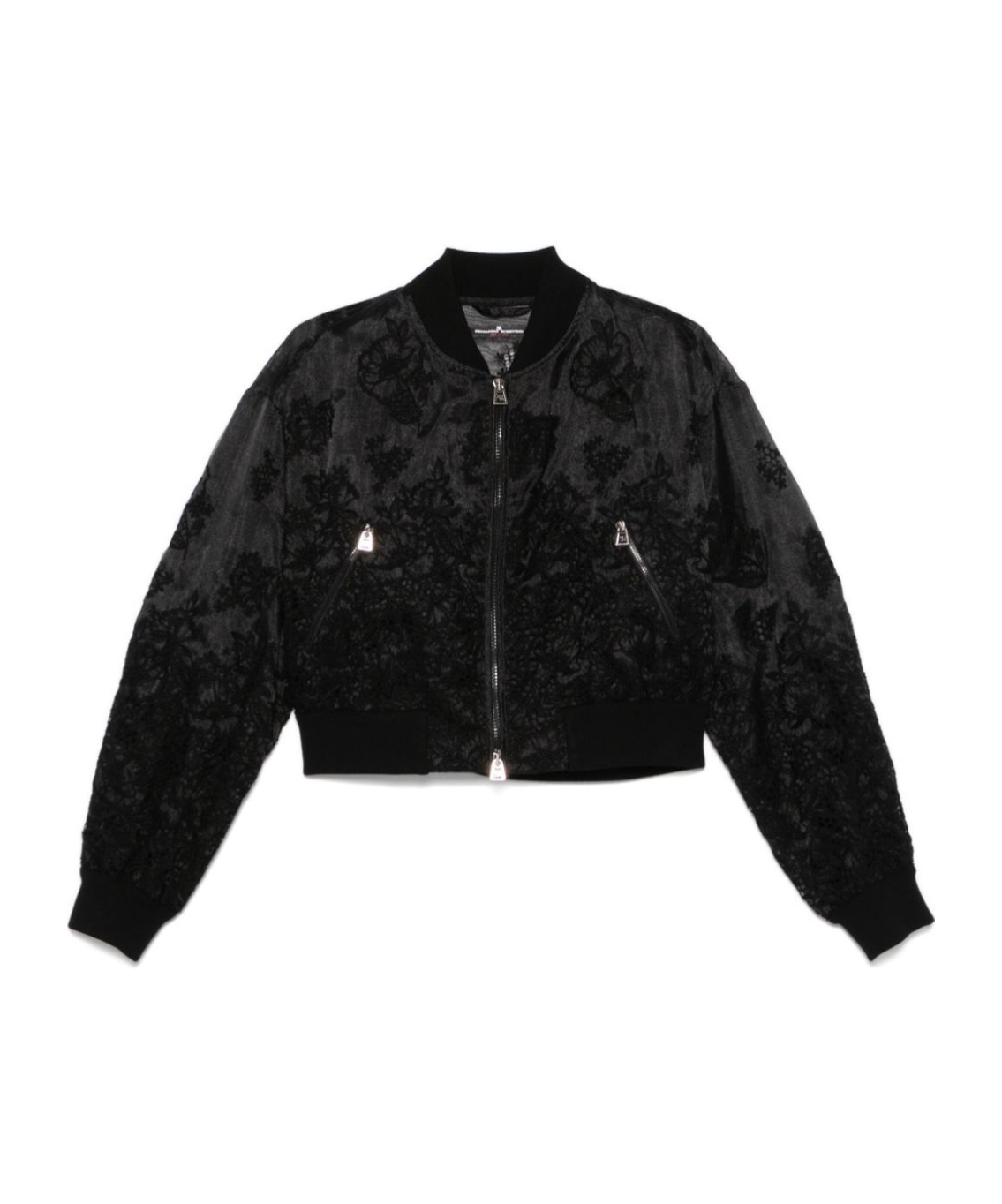 Ermanno Scervino Floral-embroidered Jacket In Black