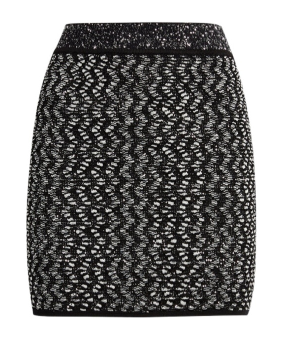 MISSONI ZIGZAG LAMÉ SLUB MINI SKIRT
