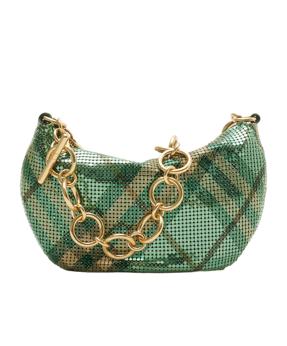 Burberry Chainmail Shoulder Bag In Green