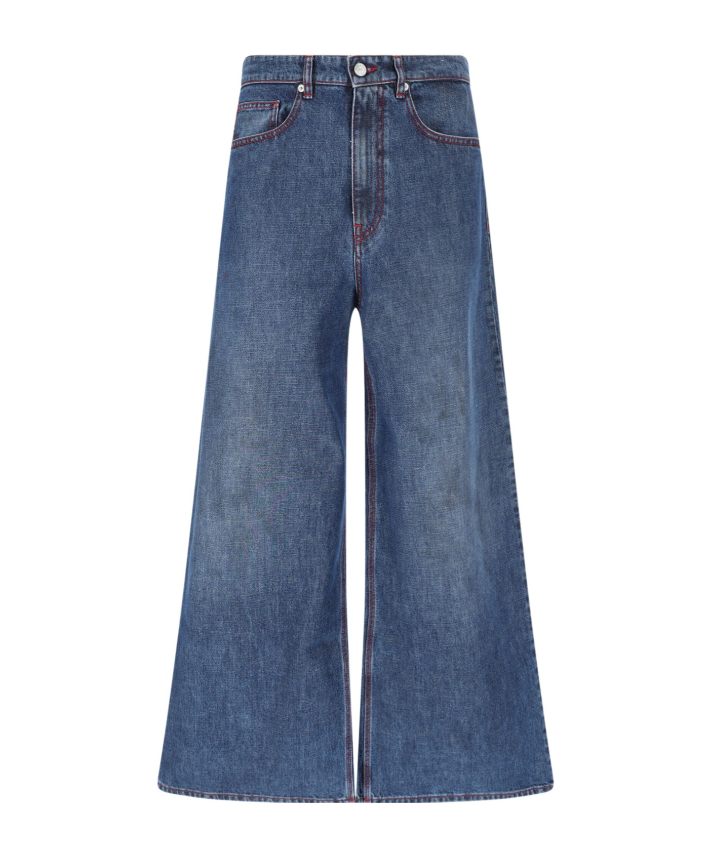 Erl Belt-loop Jeans In Blue