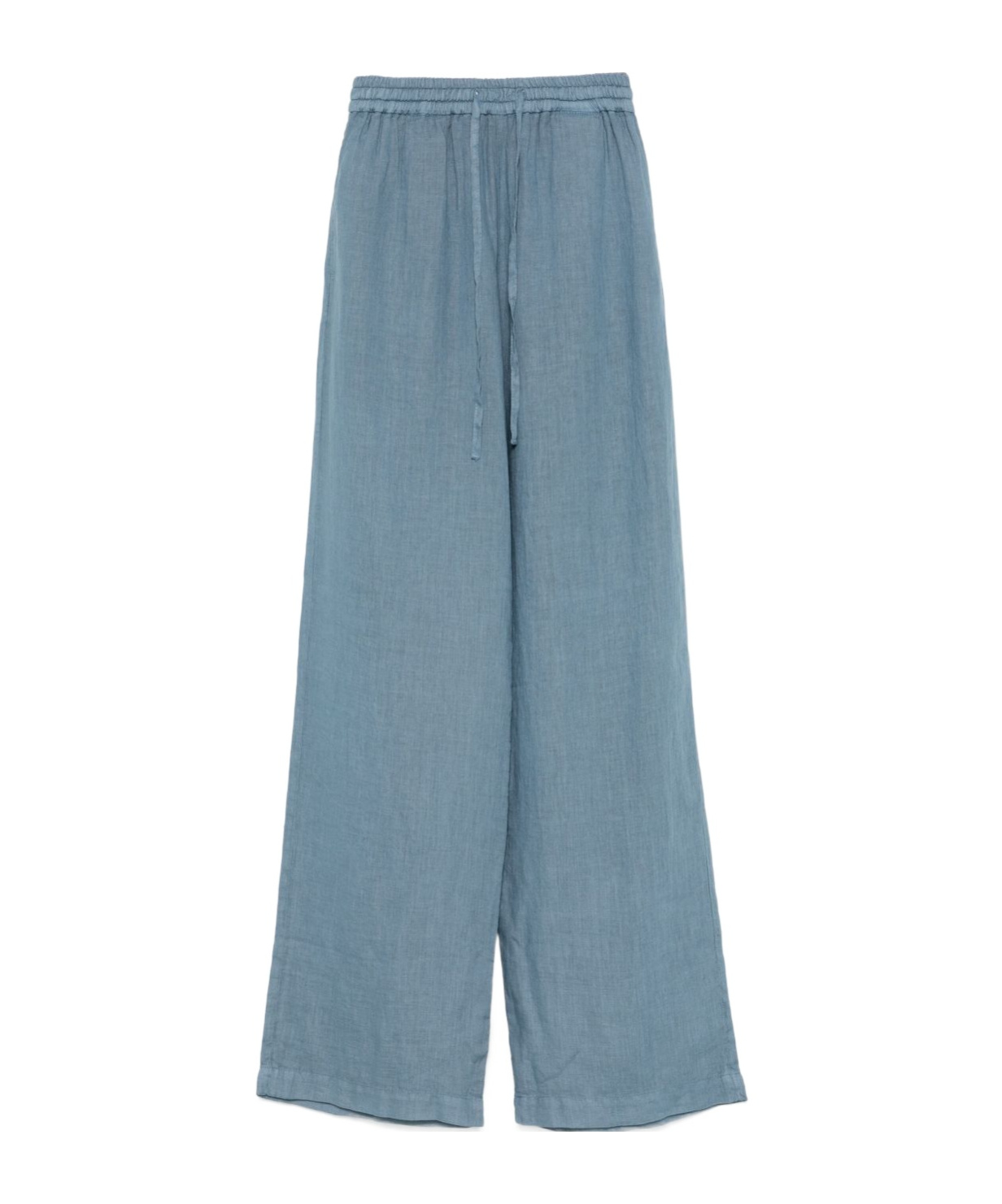 Fay Linen Trousers In Blue