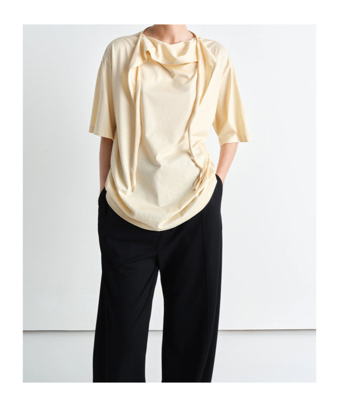 Lemaire Short Sleeve Foulard T-shirt In White