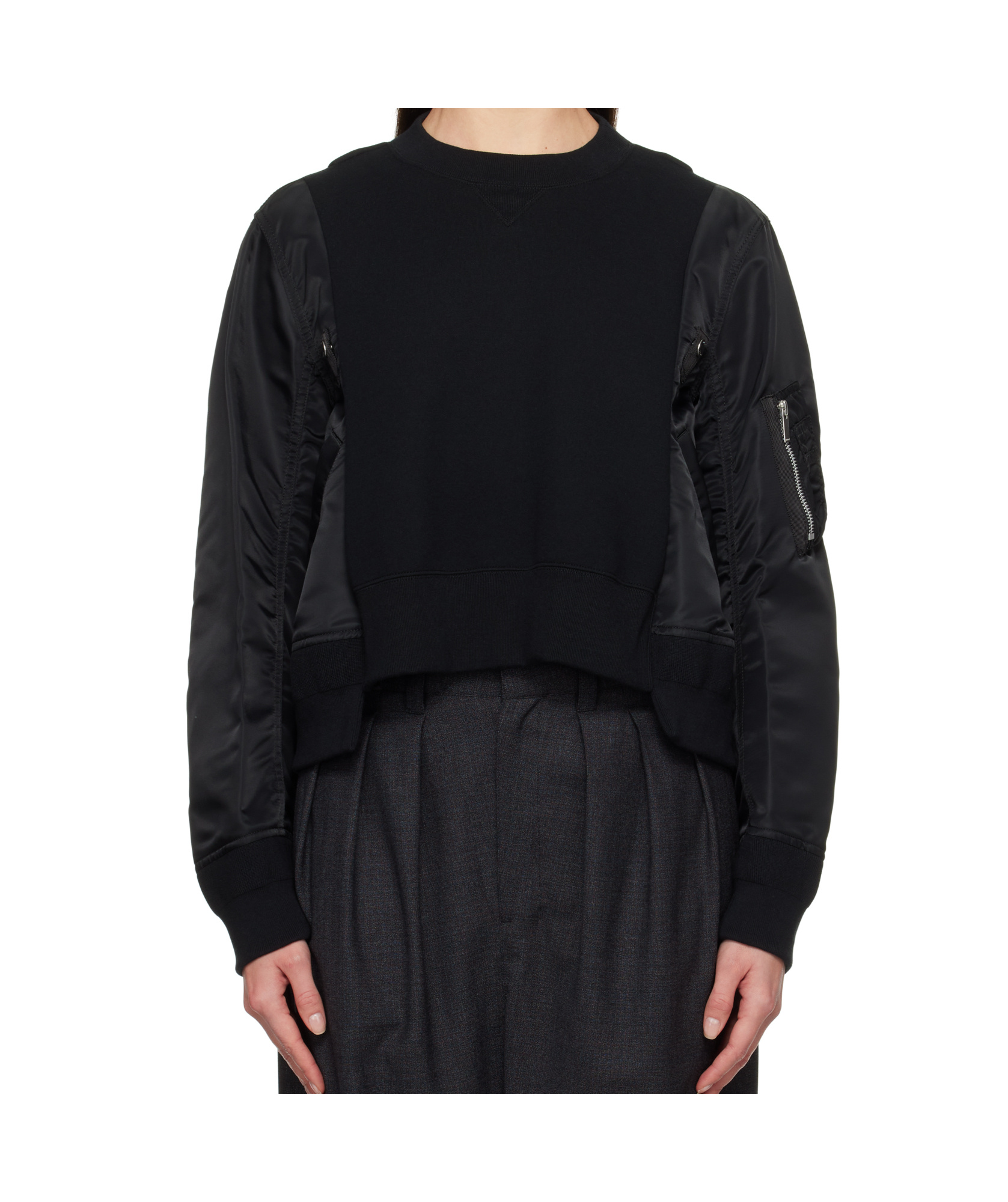 SACAI LONG-SLEEVED SWEATER