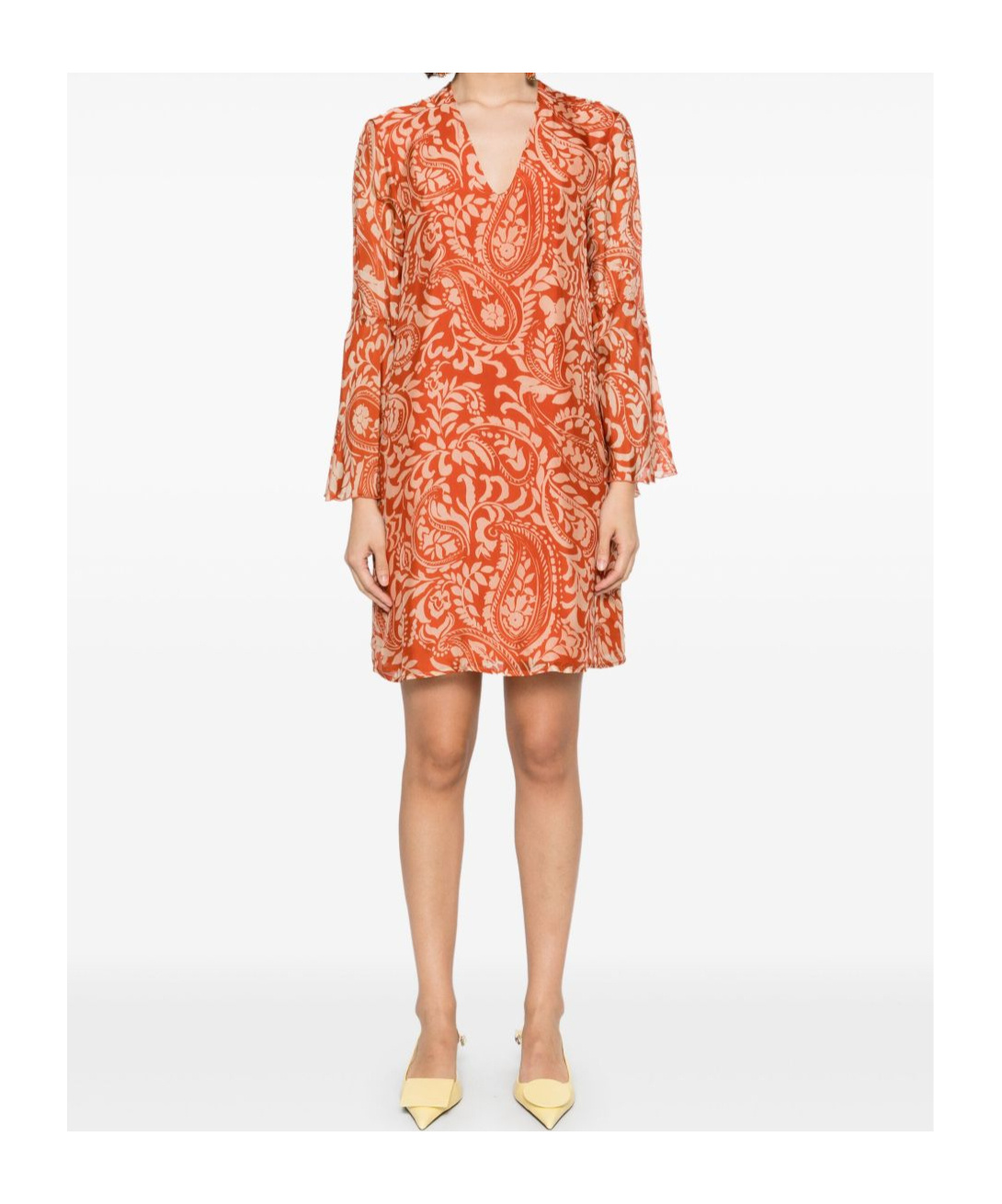 Liu •jo Paisley-print Mini Dress In Red