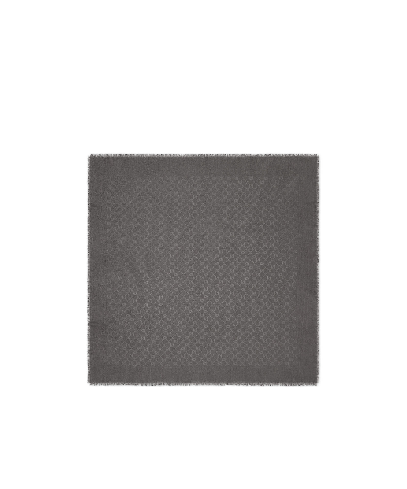 Gucci Gg Wool And Silk Jacquard Shawl