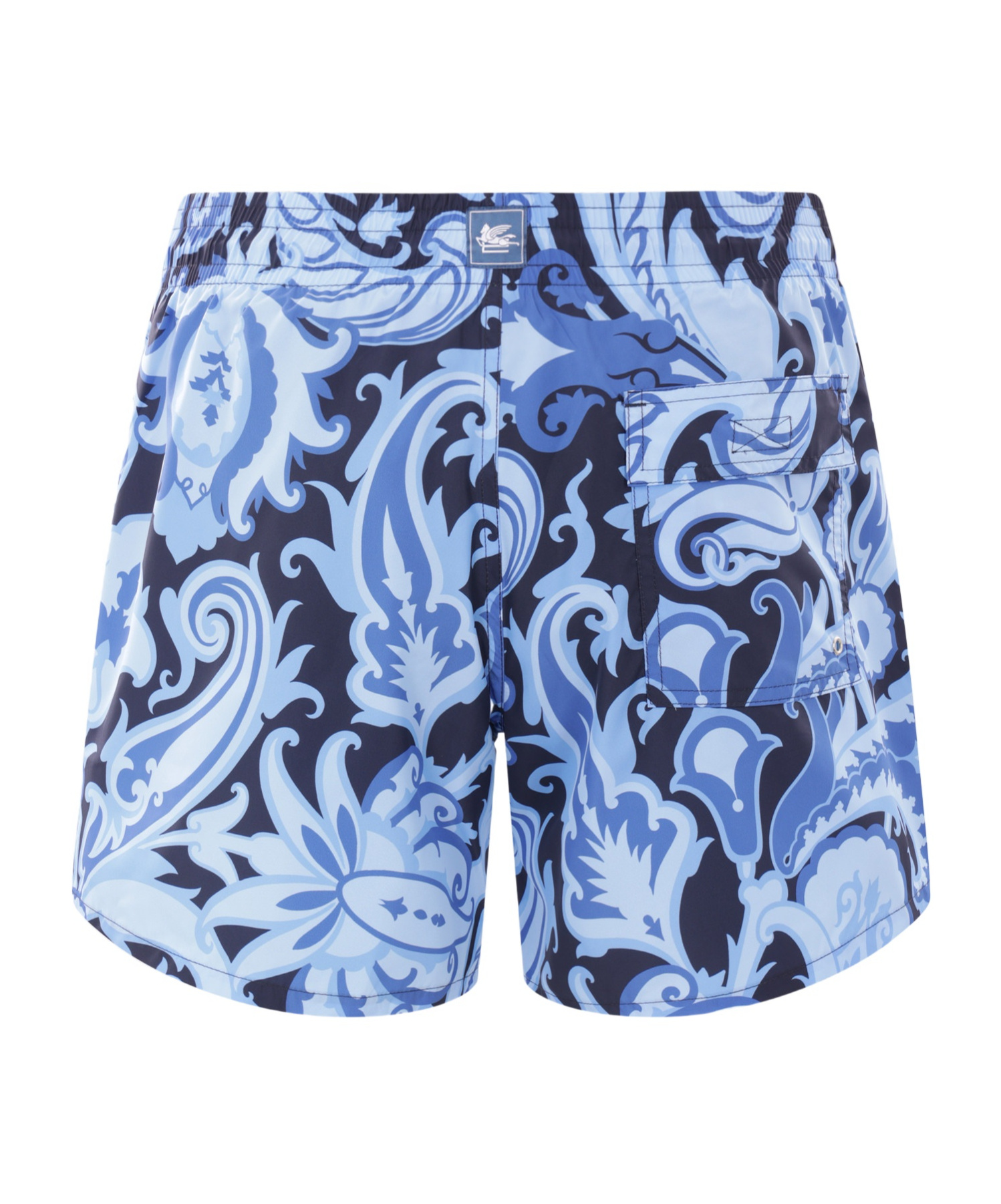 Etro Paisley Print Swim Shorts In Blue