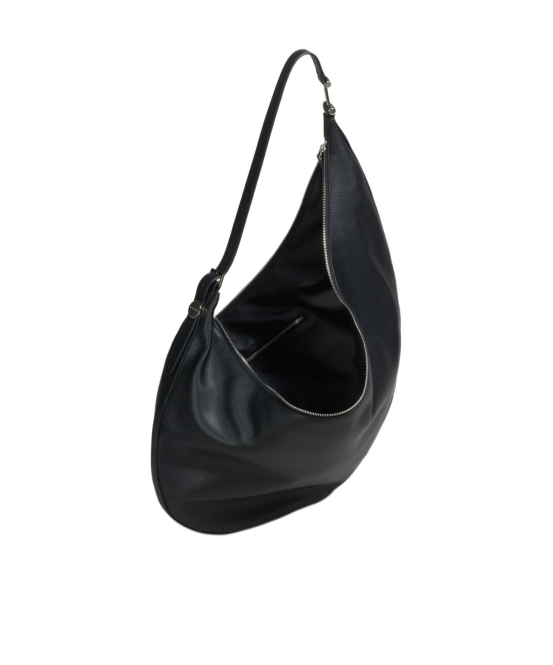 Marni Smooth Adjustable Strap Shoulder Bag In Black