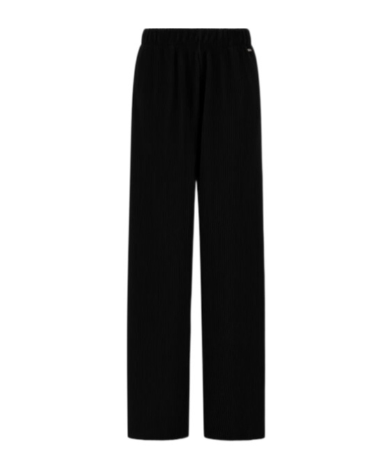 Herno Pleated Wide-leg Trousers In Black