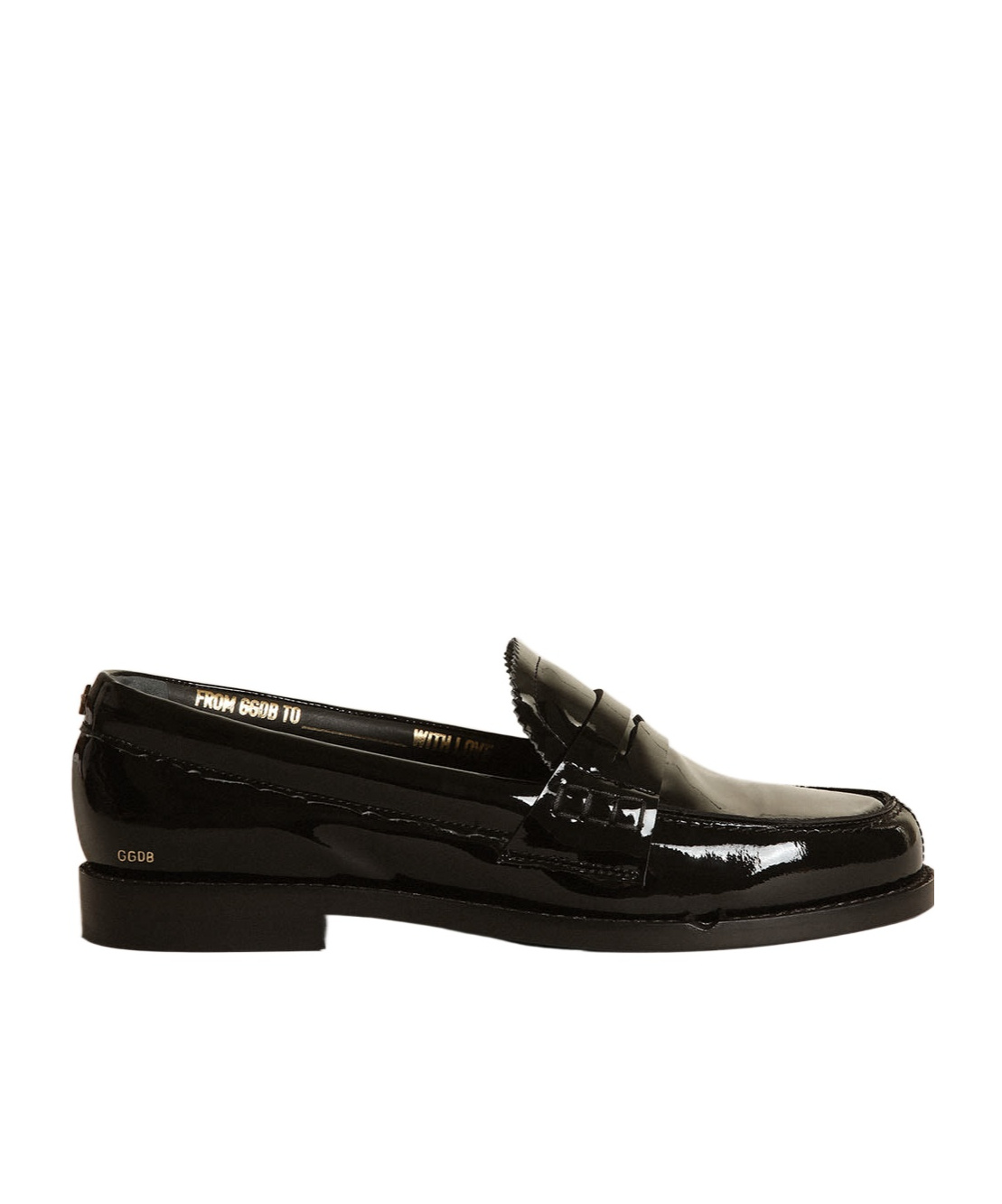 GOLDEN GOOSE JERRY LOAFER IN BLACK PATENT LEATHER