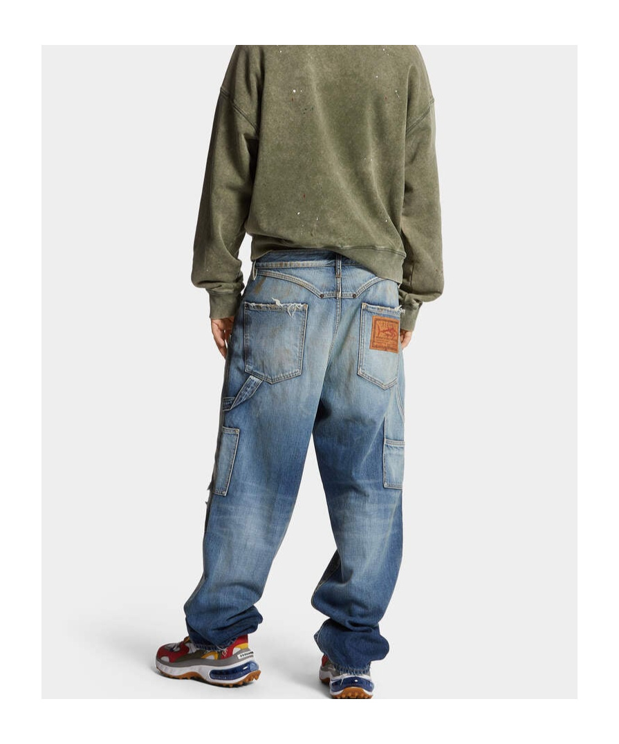 Dsquared2 Semplice Carpenter Jeans In Blue