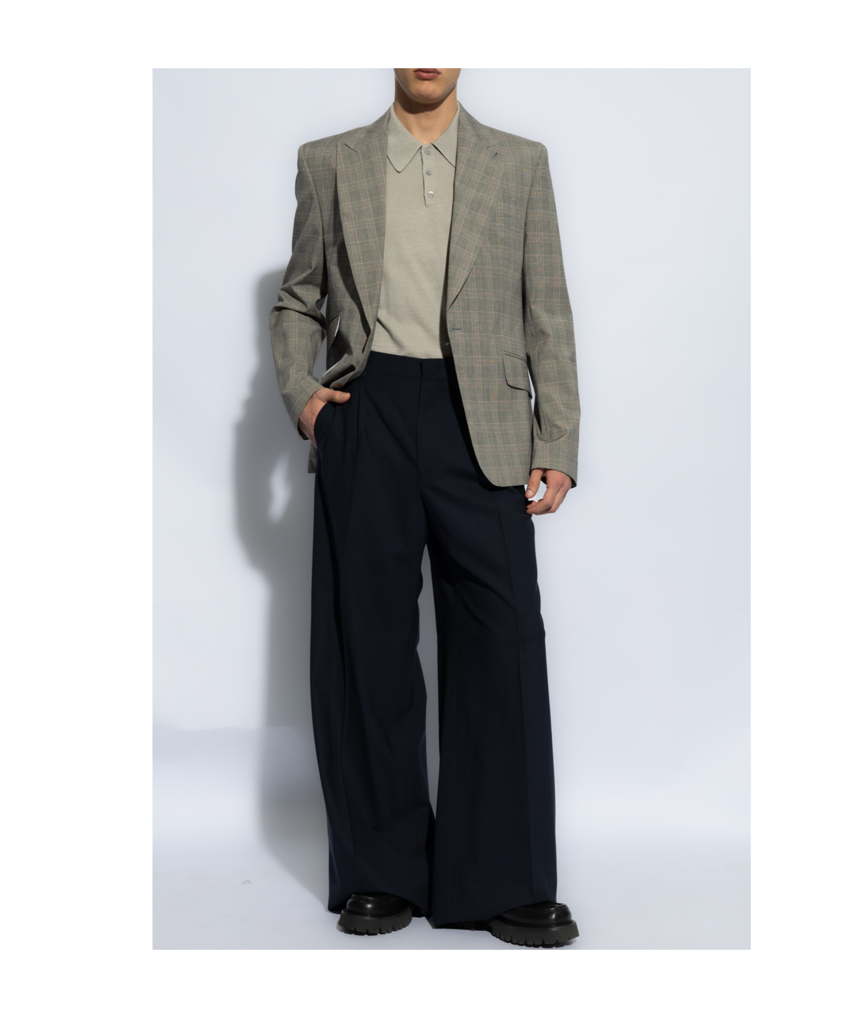 Vivienne Westwood Prince Of Wales-check Single-breasted Suit In Gray