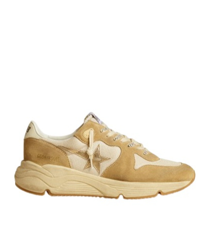 Shop Golden Goose Running Sole Sneakers In Nude