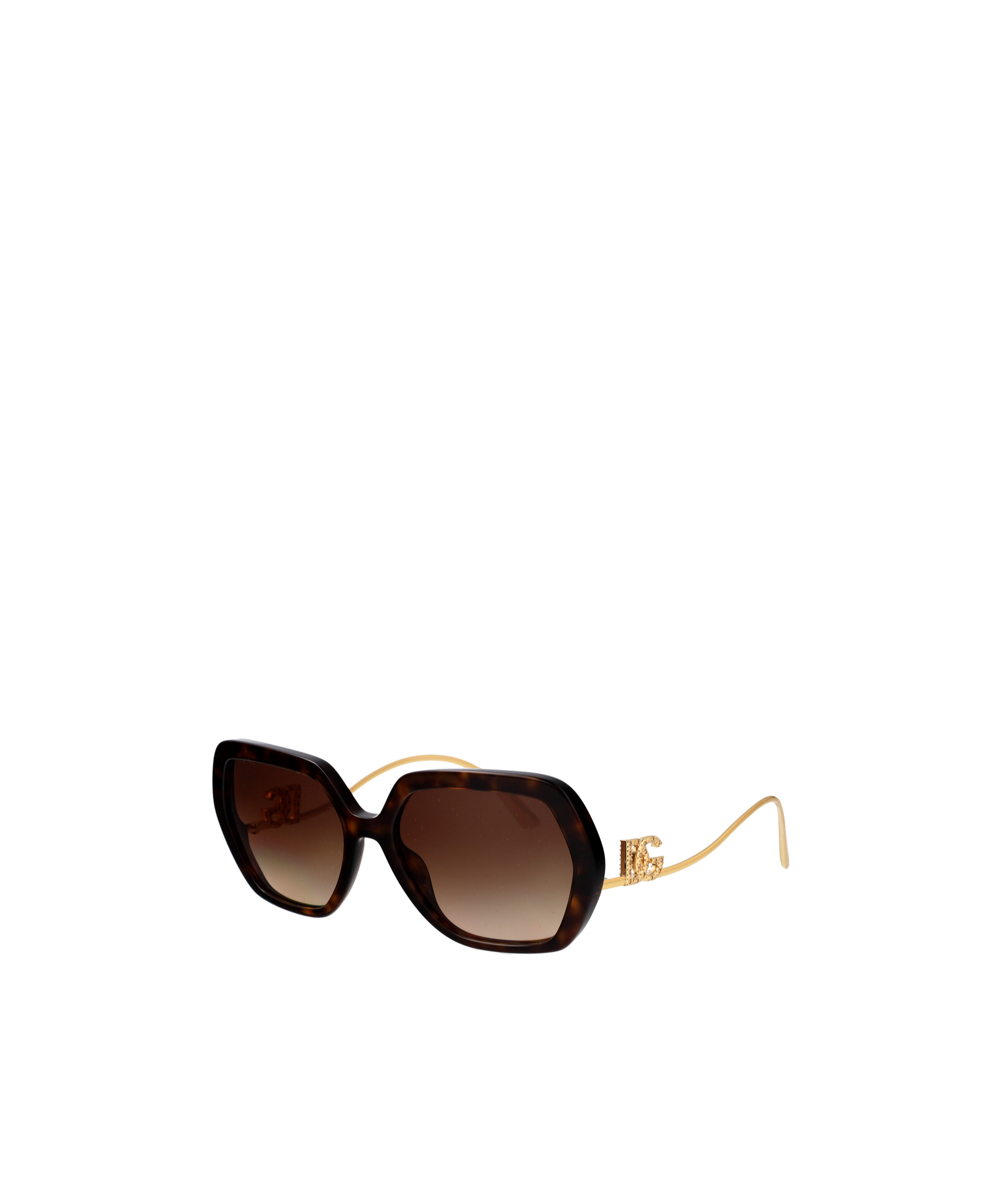 Dolce & Gabbana Dolce  Gabbana Eyewear Geometric Frame Sunglasses In Havana