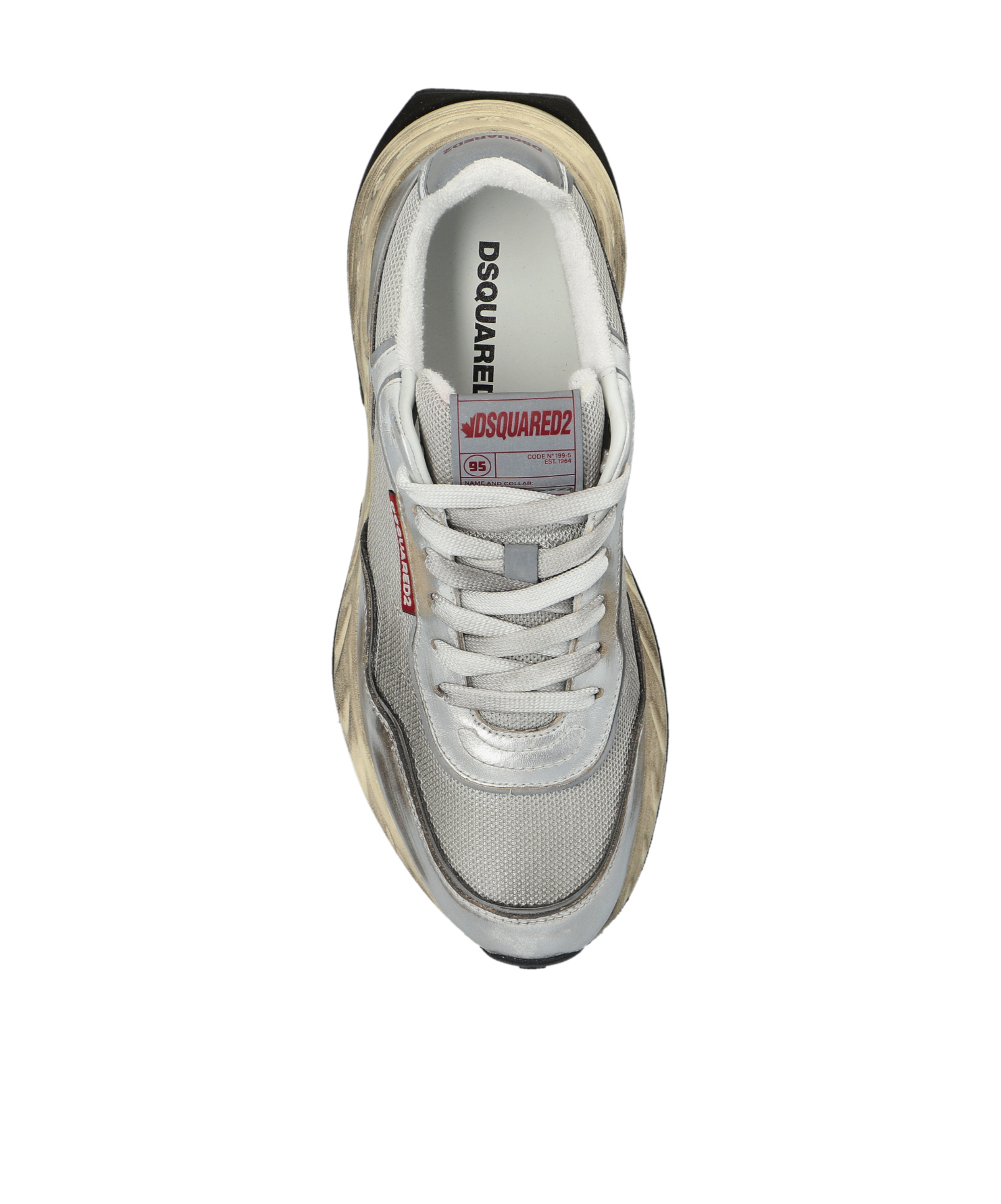 Dsquared2 Laced Sneakers In Gray