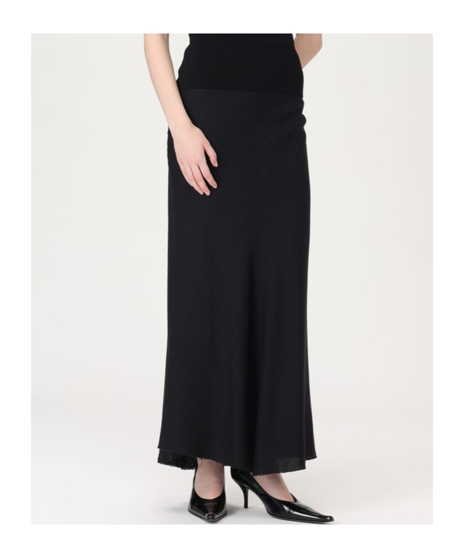 Gabriela Hearst Freddie Wool Blend Knit Midi Skirt In Black
