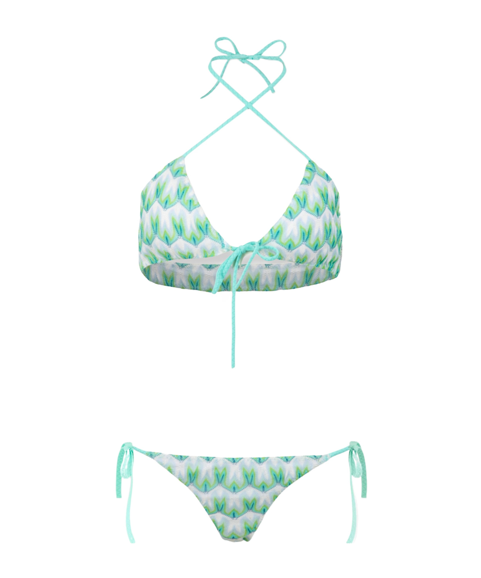 Missoni Floral Lace Bikini In Green
