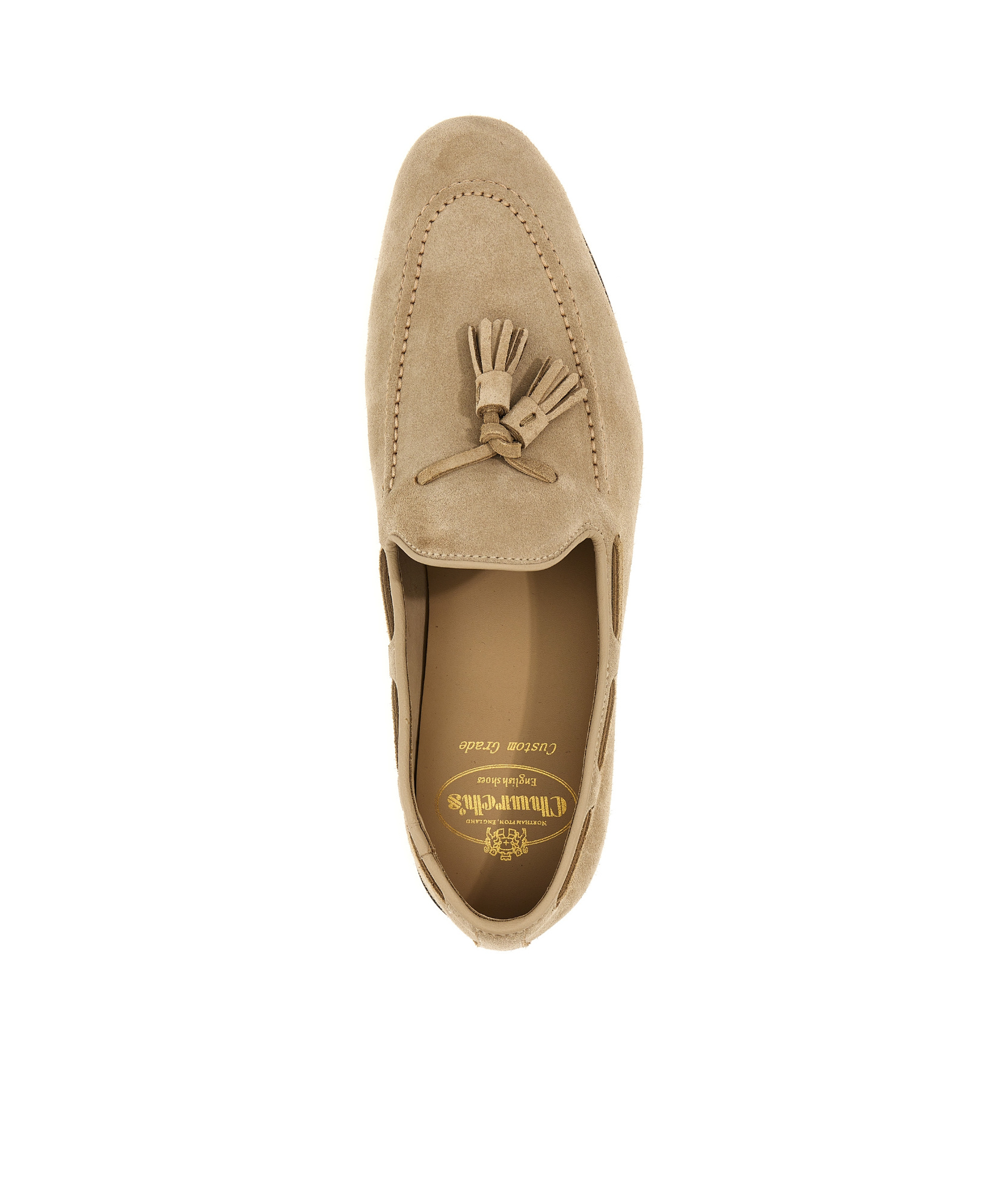 Church's Men Beige Suede Maidstone Loafers In Neutral